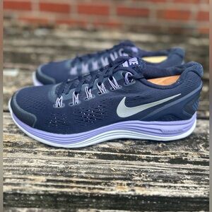 Nike Lunarglide IV Women’s Athletic Running Shoes Sneakers Size 8 Blue/Lavender